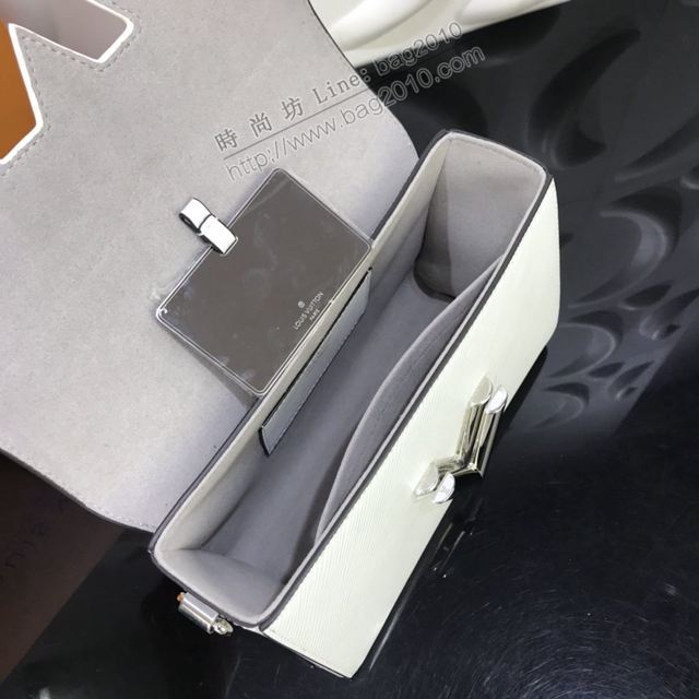 LV包 lv新款女包 M50282 黑樹葉手袋 Twist中號手袋 LV白色手提女包 LV單肩斜挎包  ydh3377